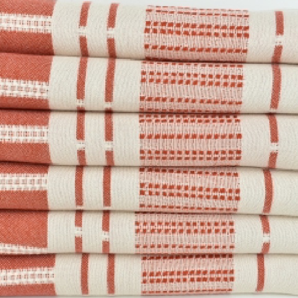 S X S W Desert Red Towel Blanket FLiPSiDE Threads Anthropologie Organic Cotton - Picture 4 of 13